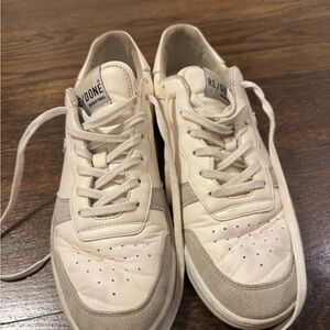 Re/Done White and Gray Women's Sneakers